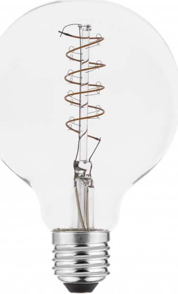 Teplá bílá filamentová stmívatelná žárovka E27, 4 W – GTV