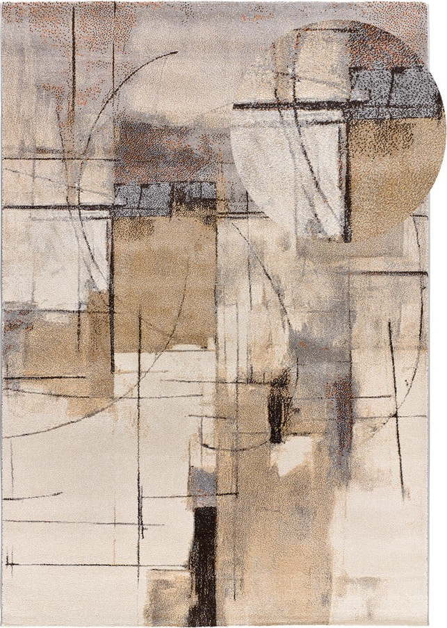 Šedo-béžový koberec 133x190 cm Beruti – Universal