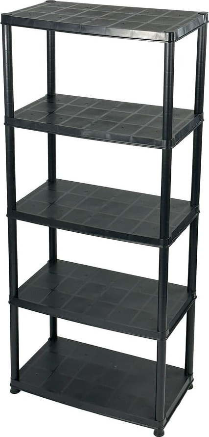 Černý plastový úložný regál 71x170 cm – Addis