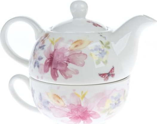 Bílá porcelánová čajová souprava – Dakls