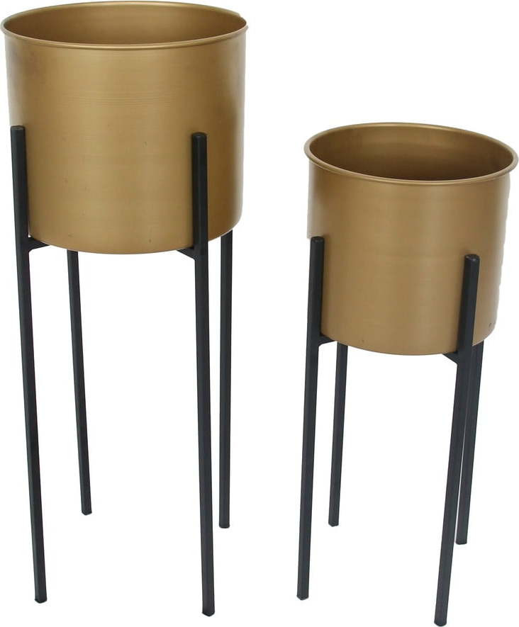 Kovové květináče v sadě 2 ks ø 24 cm Dempo – Garden Pleasure