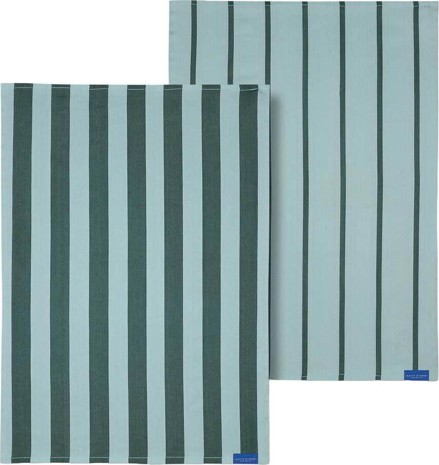 Bavlněné utěrky v sadě 2 ks 50x70 cm Stripes – Mette Ditmer Denmark