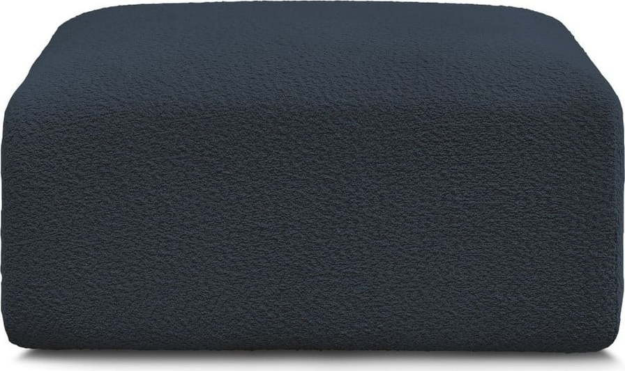 Tmavě modrá podnožka z textilie bouclé Tina – Bobochic Paris