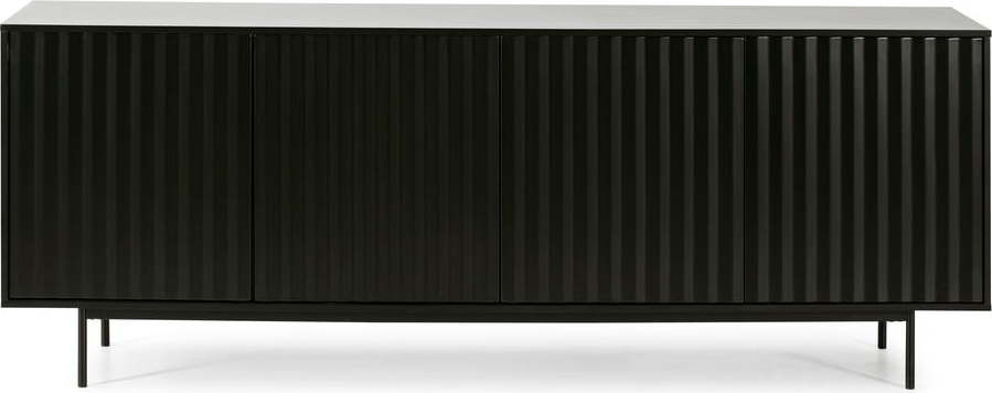 Černá nízká komoda 211x80 cm Sierra – Teulat