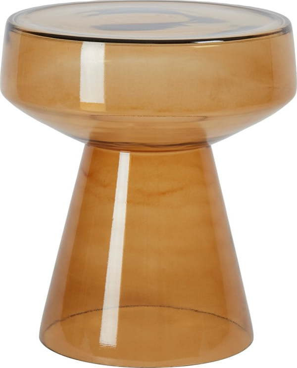 Skleněný kulatý odkládací stolek ø 37 cm Dakwa – Light & Living