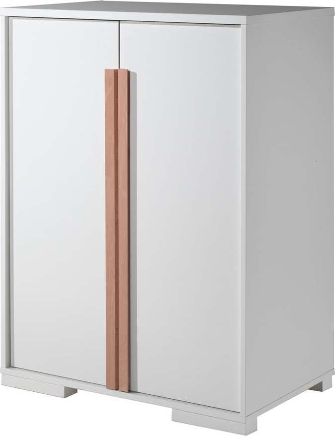 Bílá dětská skříňka 98x116 cm London - Vipack