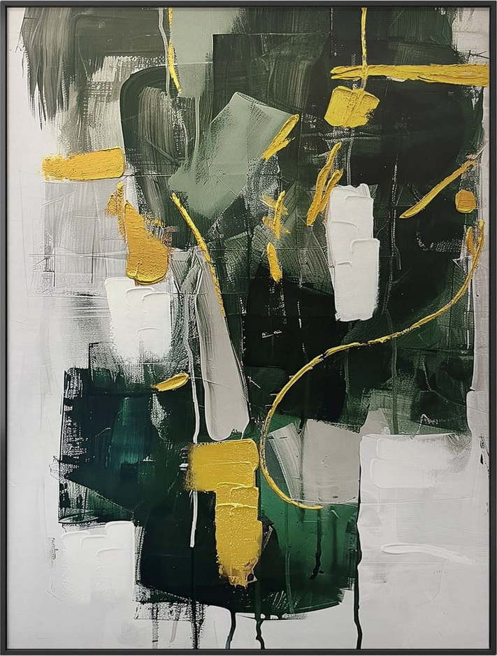 Obraz s ručně malovanými prvky 70x100 cm For – Styler