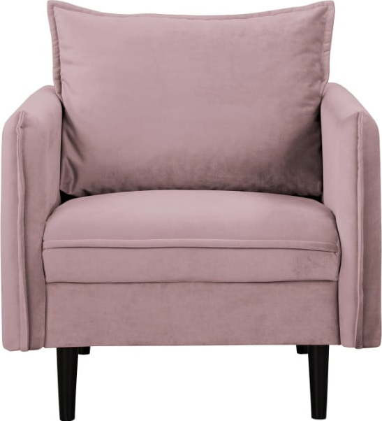 Sametové křeslo v levandulové barvě Juli – Ropez