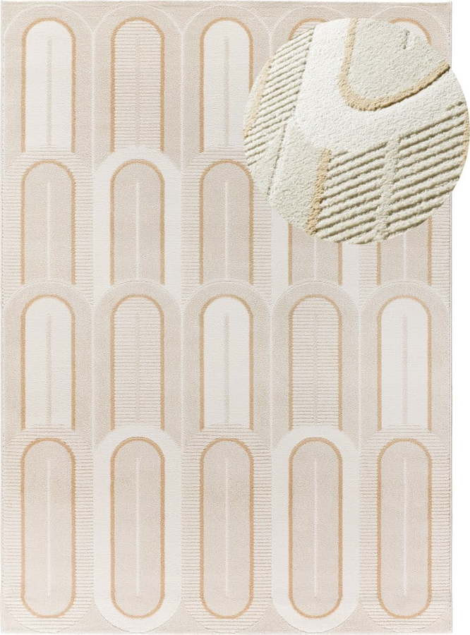 Krémový koberec 160x230 cm Flora – Universal