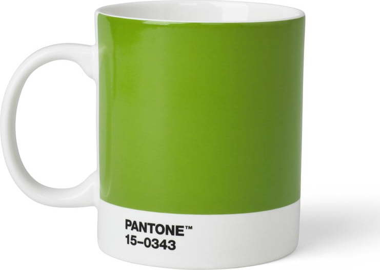 Zelený keramický hrnek 375 ml Green 15-0343 – Pantone