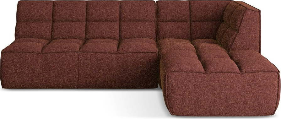 Vínová modulární rohová pohovka (variabilní roh) Kalai – Makamii