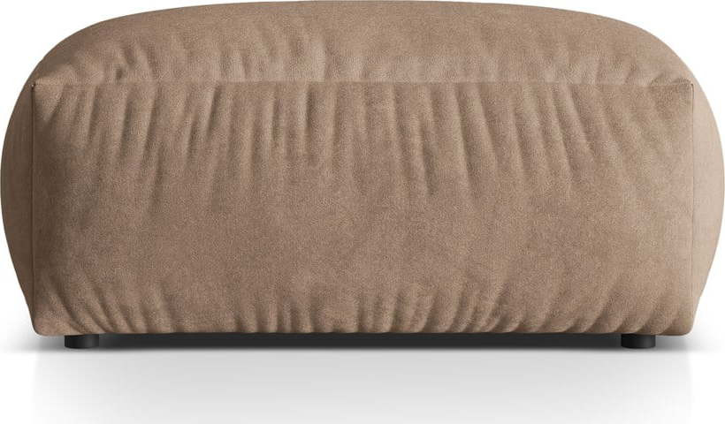 Světle hnědá modulární podnožka z textilie bouclé Martina – Micadoni Home