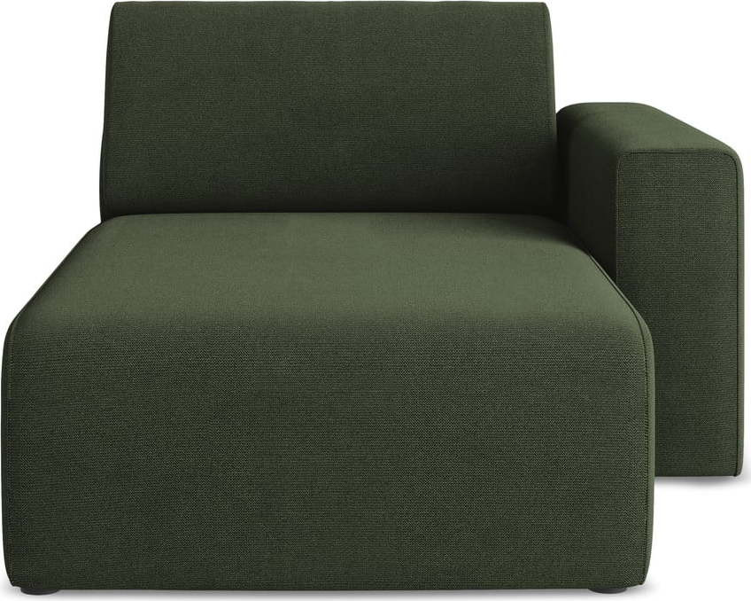 Zelený modul pohovky (pravý roh) Kalea – Makamii