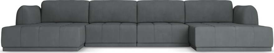 Tmavě šedá rohová pohovka Hoku – Makamii