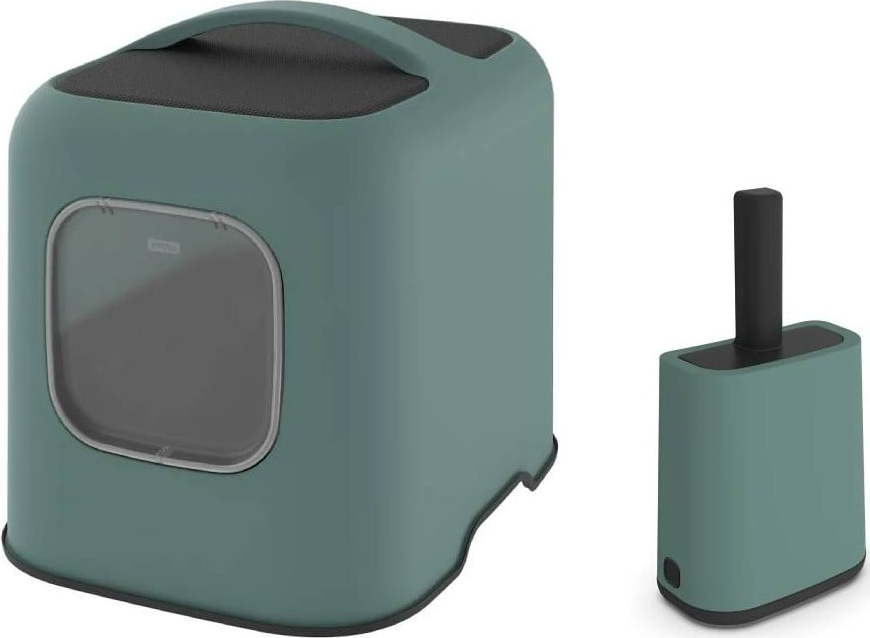 Zelená sada kočičího záchodu a lopatky Biala – Rotho