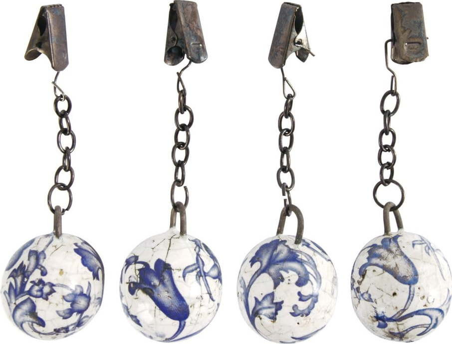 Sada 4 keramických těžítek na ubrus Esschert Design Garden