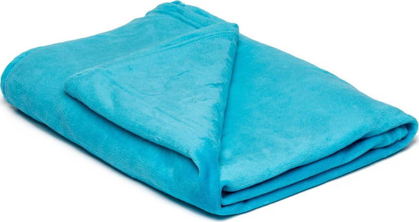 Modrá deka z mikroplyše 150x200 cm Micro – My House