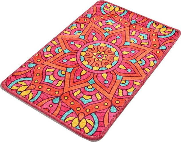 Koupelnová předložka s motivem mandaly Foutastic Mandala, 60 x 40 cm