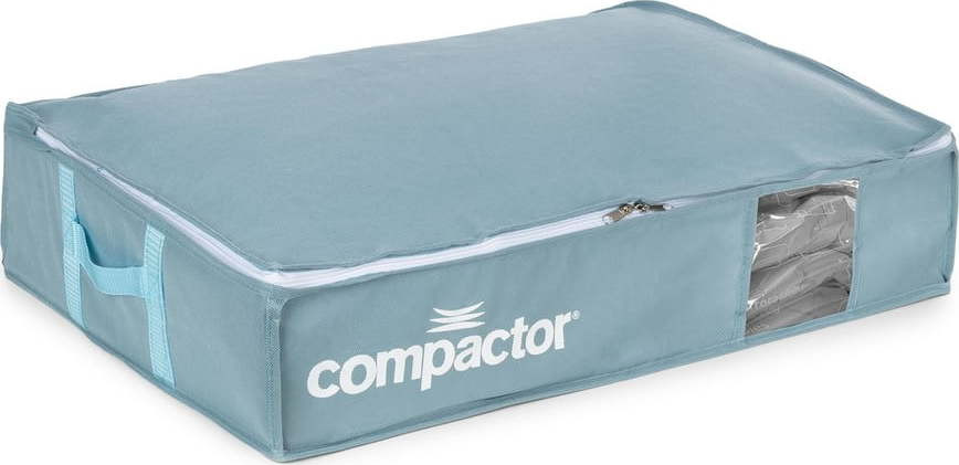 Vakuový plastový úložný box pod postel 65x45x15,5 cm Blue Edition – Compactor