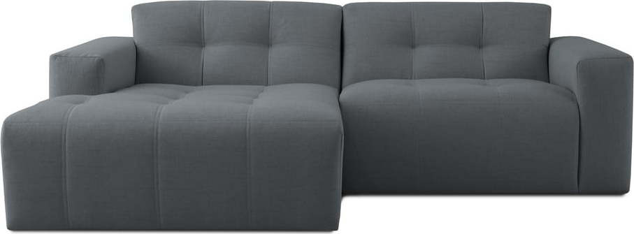 Tmavě šedá rohová pohovka (levý roh) Maxel – Scandic