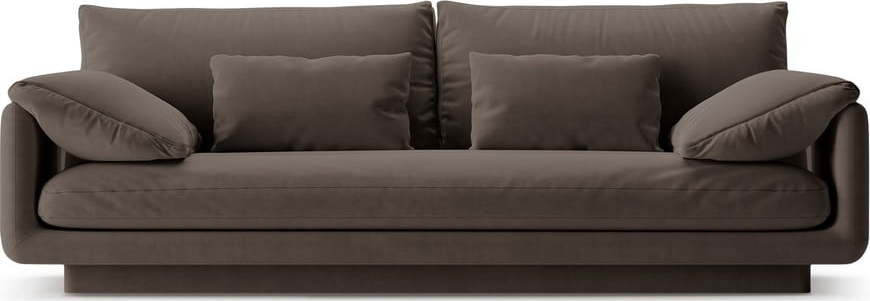 Hnědá sametová pohovka 220 cm Torino – Micadoni