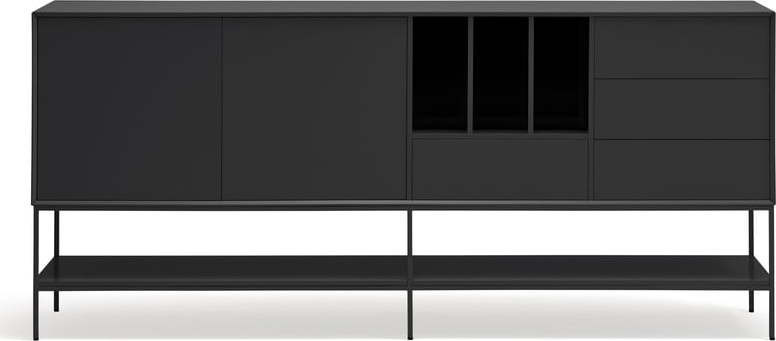 Černá komoda 220x98x45 cm Platt – Teulat