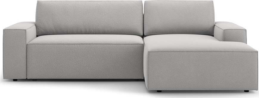 Světle šedá rozkládací rohová pohovka (pravý roh) Jodie – Micadoni Home