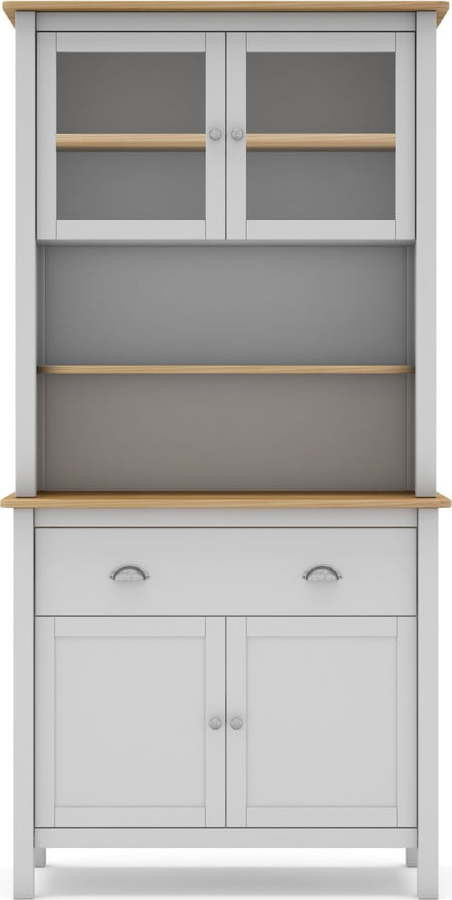 Bílá kredenc z borovicového dřeva 90x180,5 cm Misti – Marckeric