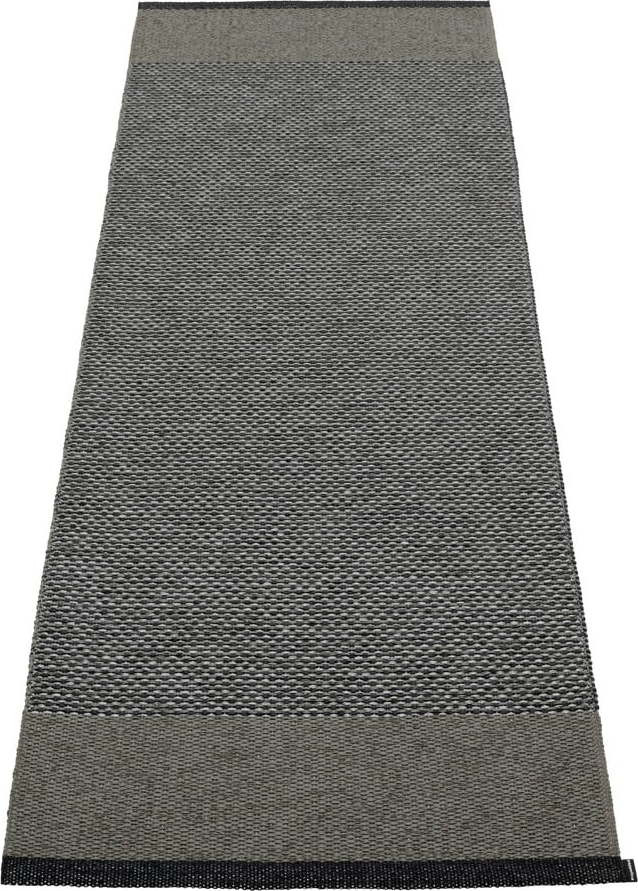 Antracitový vnitřní a venkovní běhoun 70x200 cm Edit Charcoal – Pappelina