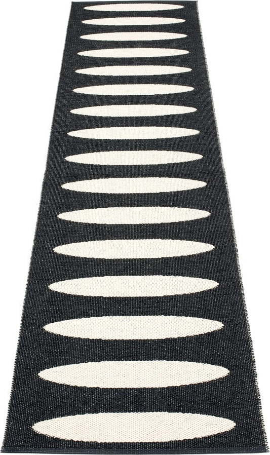 Černý vnitřní a venkovní běhoun 70x300 cm Ella Black – Pappelina