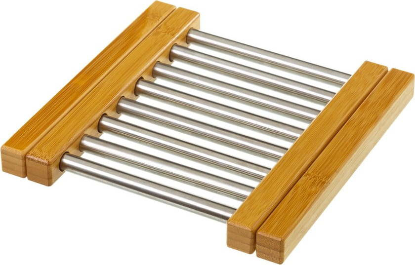 Nastavitelná podložka z bambusu a oceli pod horké nádoby Casa Selección