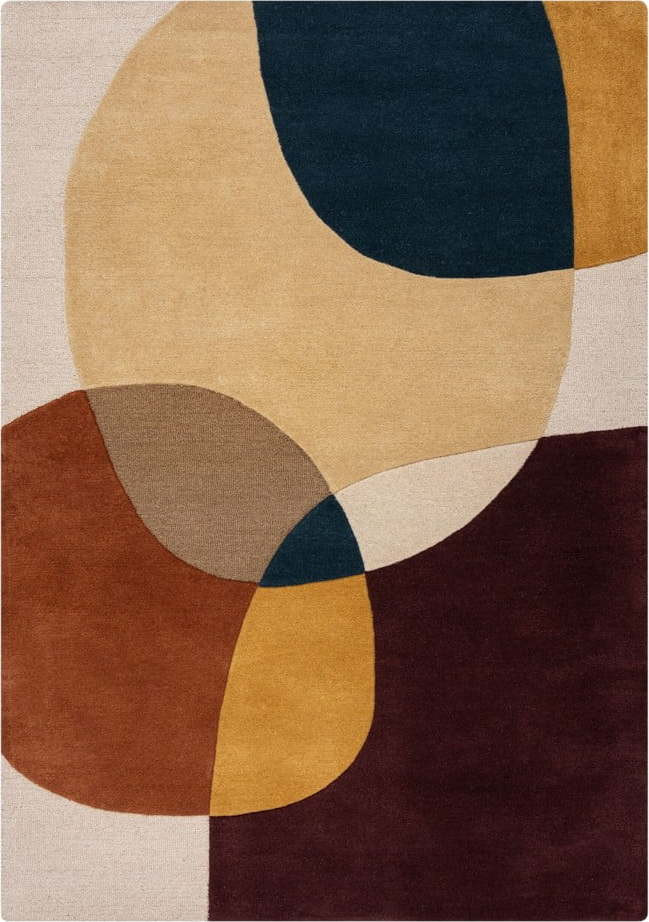 Fialový ručně tkaný vlněný koberec 160x230 cm Glow Purple Multi – Flair Rugs