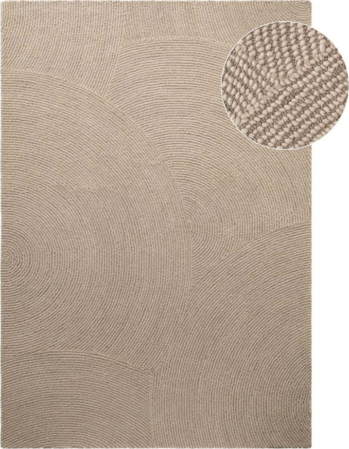 Béžový ručně tkaný vlněný koberec 200x300 cm Eleni Light Beige – Hanse Home