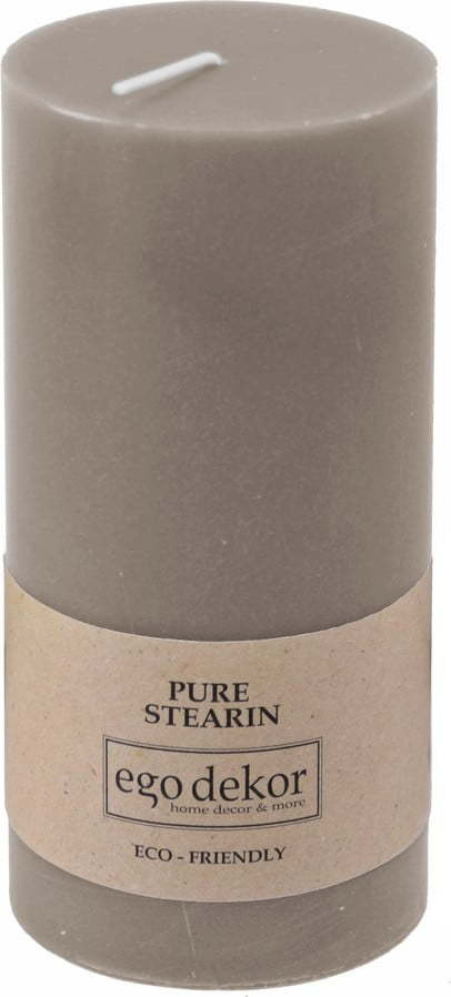 Béžově hnědá svíčka Eco candles by Ego dekor Friendly, doba hoření 50 h