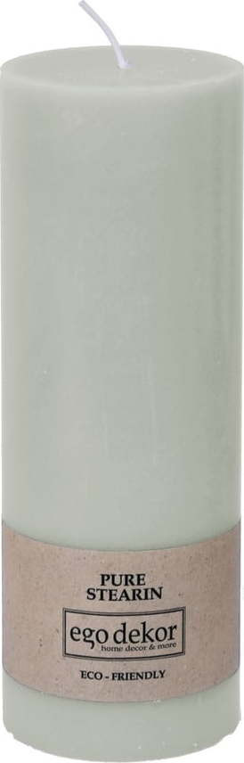Tyrkysově modrá svíčka Eco candles by Ego dekor Friendly, doba hoření 60 h