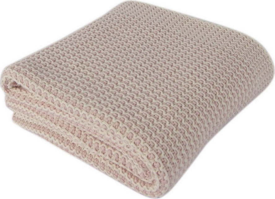 Růžová bavlněná dětská deka Homemania Decor Lucky, 90 x 90 cm