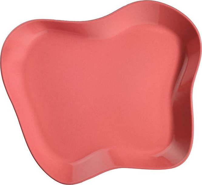 Sada 2 růžových talířů Kütahya Porselen Lux, 25 x 28 cm