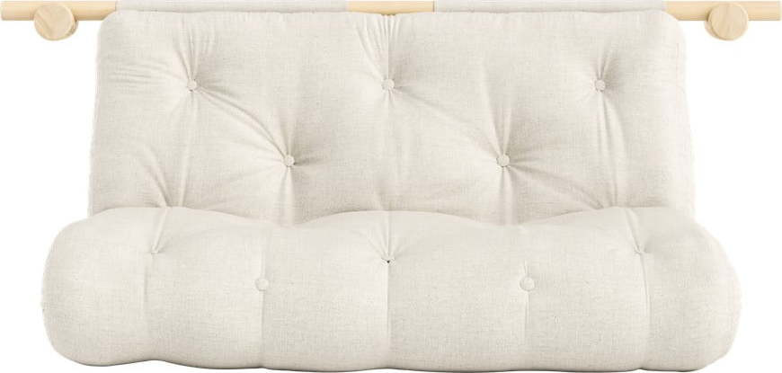 Lněná rozkládací pohovka v přírodní barvě 135 cm Hooked – Karup Design