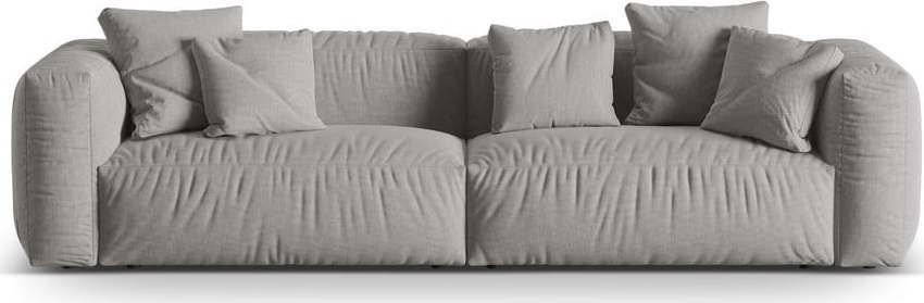 Světle šedá modulární pohovka 320 cm Martina – Micadoni Home