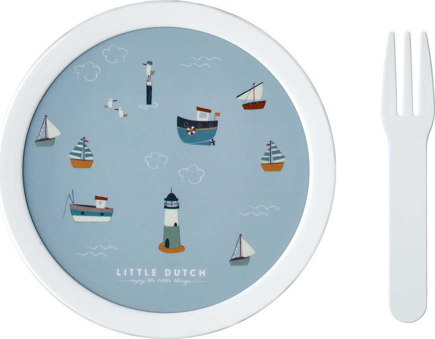 Dětský svačinový box s vidličkou Sailors bay – Mepal