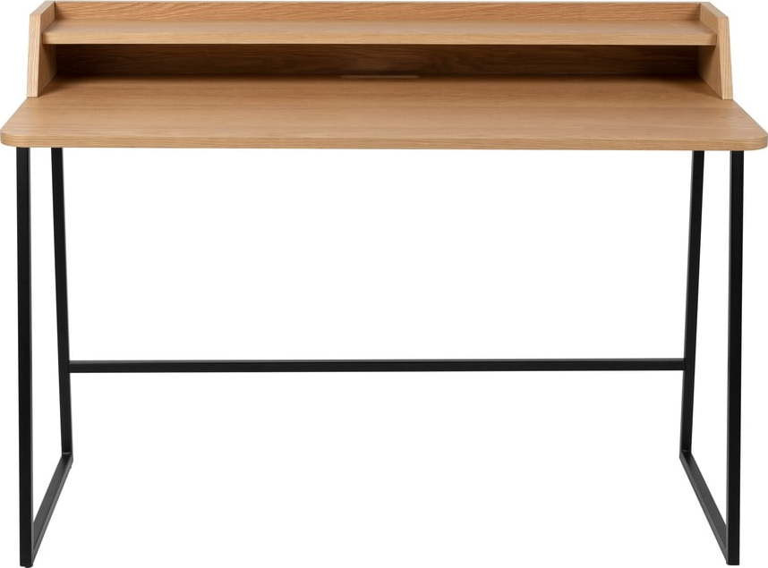 Pracovní stůl s deskou v dubovém dekoru se sekretářem 60x120 cm Giorgio – White Label