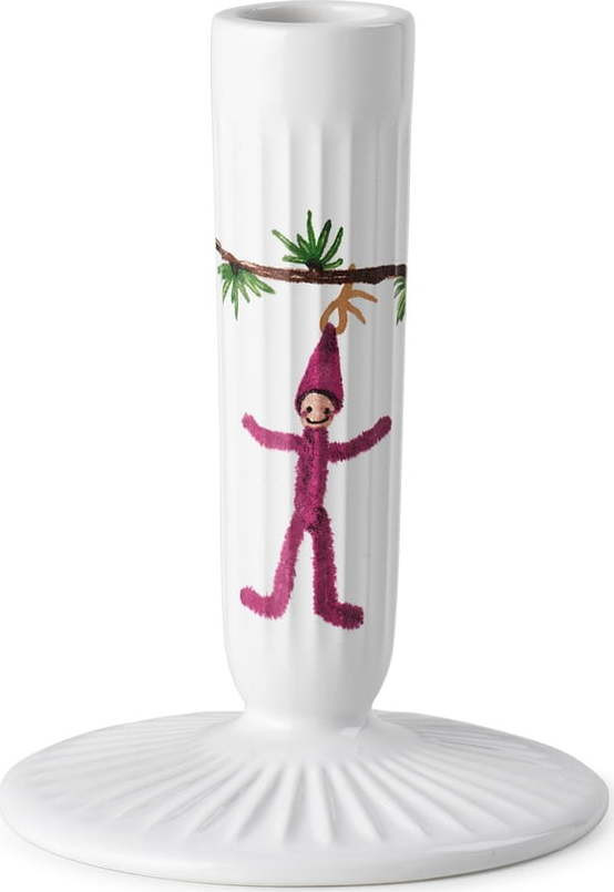 Bílý keramický vánoční svícen Kähler Design Hammershøi, výška 12 cm