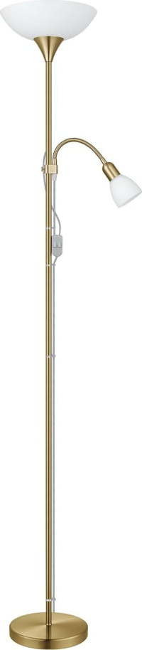 Stojací lampa v bronzové barvě se skleněným stínidlem (výška 176,5 cm) UP 2 – EGLO