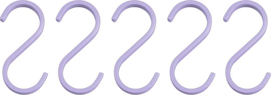 Fialové závěsné kovové háčky v sadě 5 ks Hang-it – Mette Ditmer Denmark