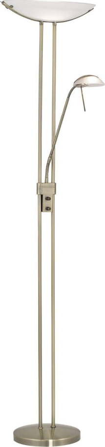 Stojací lampa v bronzové barvě se skleněným stínidlem (výška 180 cm) BAYA – EGLO