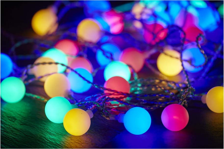 Barevný světelný řetěz Star Trading Partylights Berry, délka 7,35 m