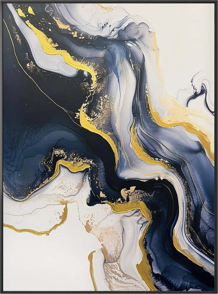 Obraz s ručně malovanými prvky 70x100 cm Sky – Styler