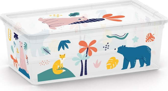 Bílý plastový dětský úložný box 34x19x12 cm C Box Style – KIS
