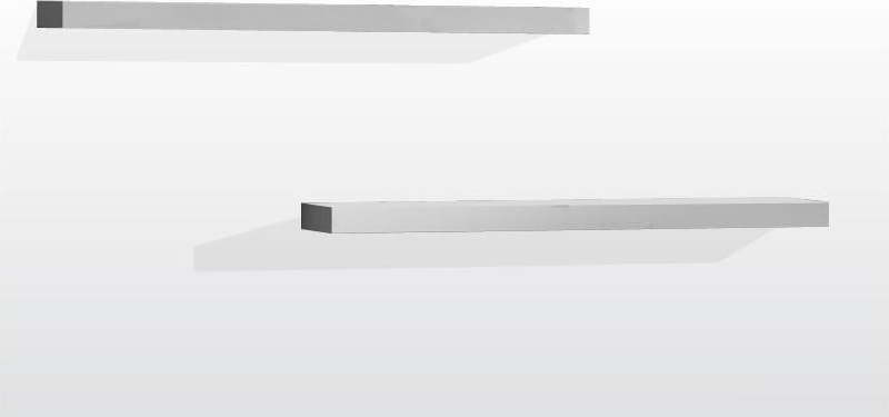 Bílé dětské police v sadě 2 ks Lara – Vipack