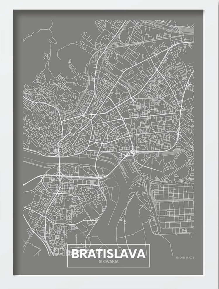 Obraz 40x55 cm Bratislava – Wallity